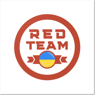 Cybersecurity Red Team Ukraine Gamification Badge CTF Posters and Art